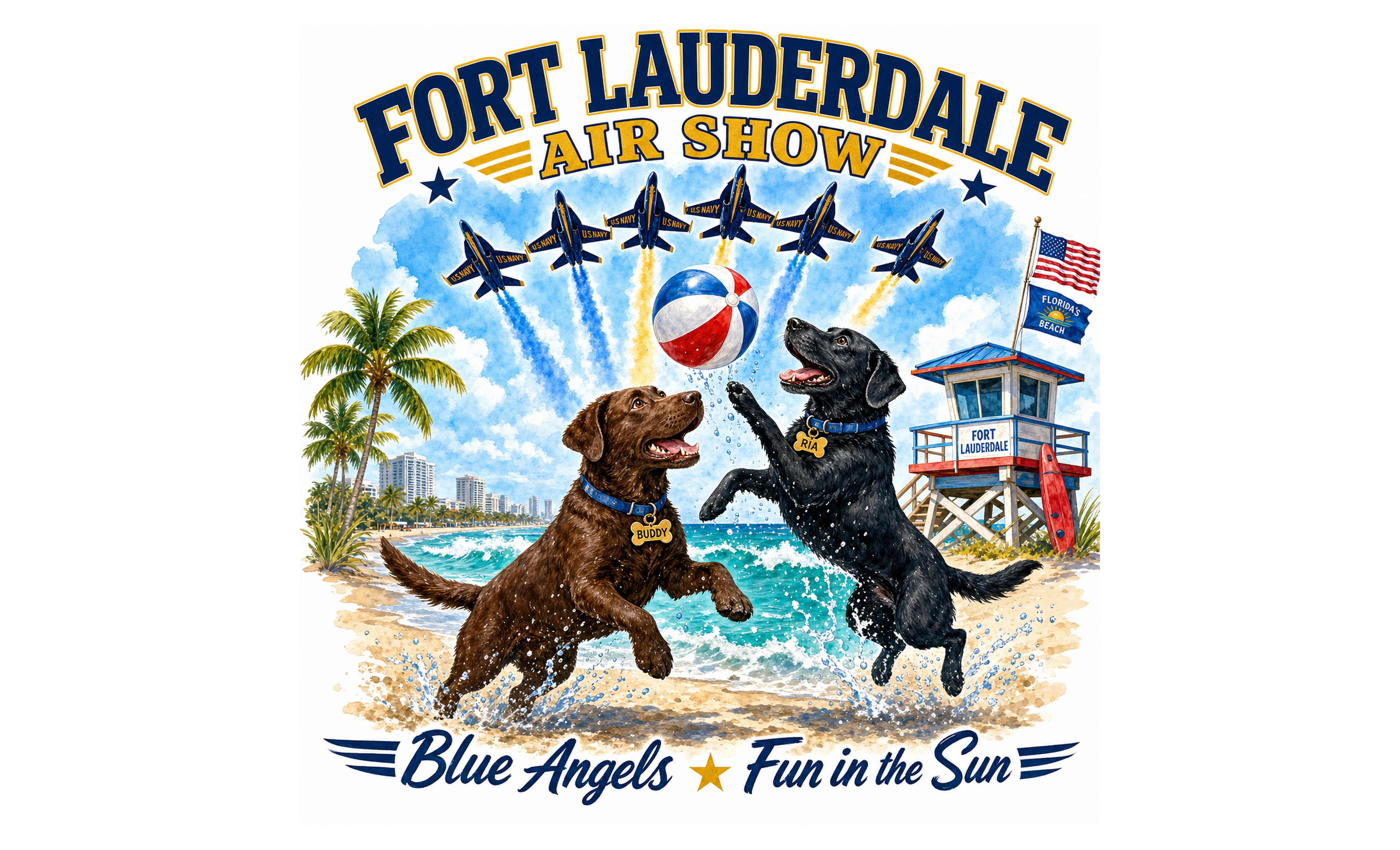 Air Show Beach Ball legal print