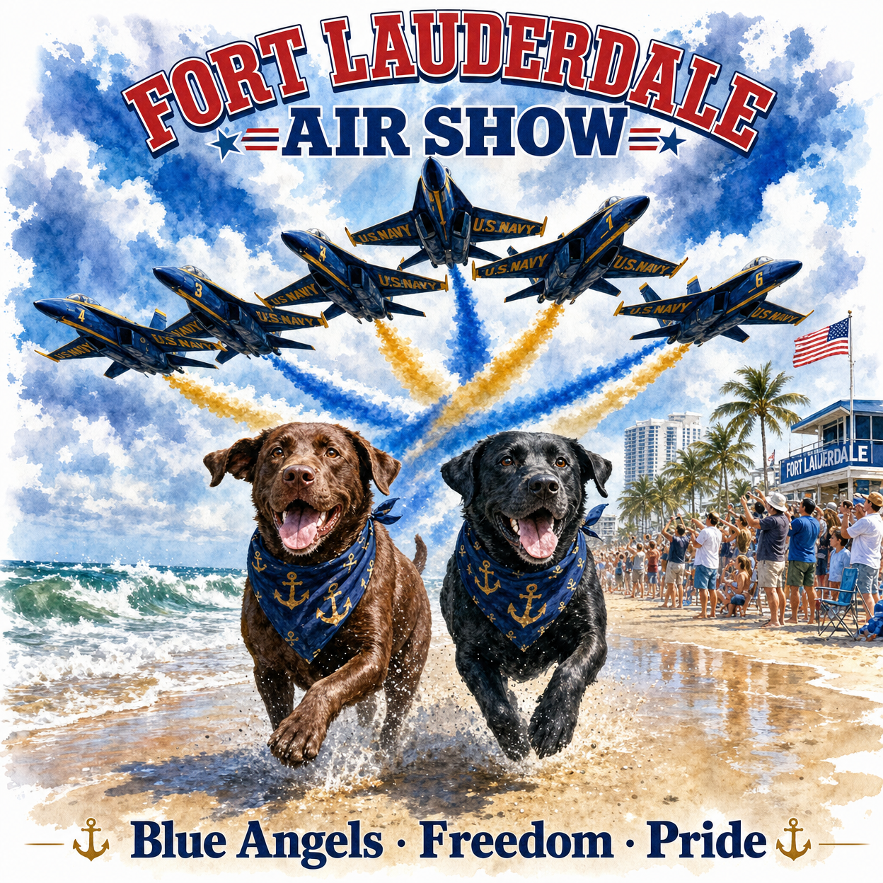 Fort Lauderdale Air Show — Beach Flyover