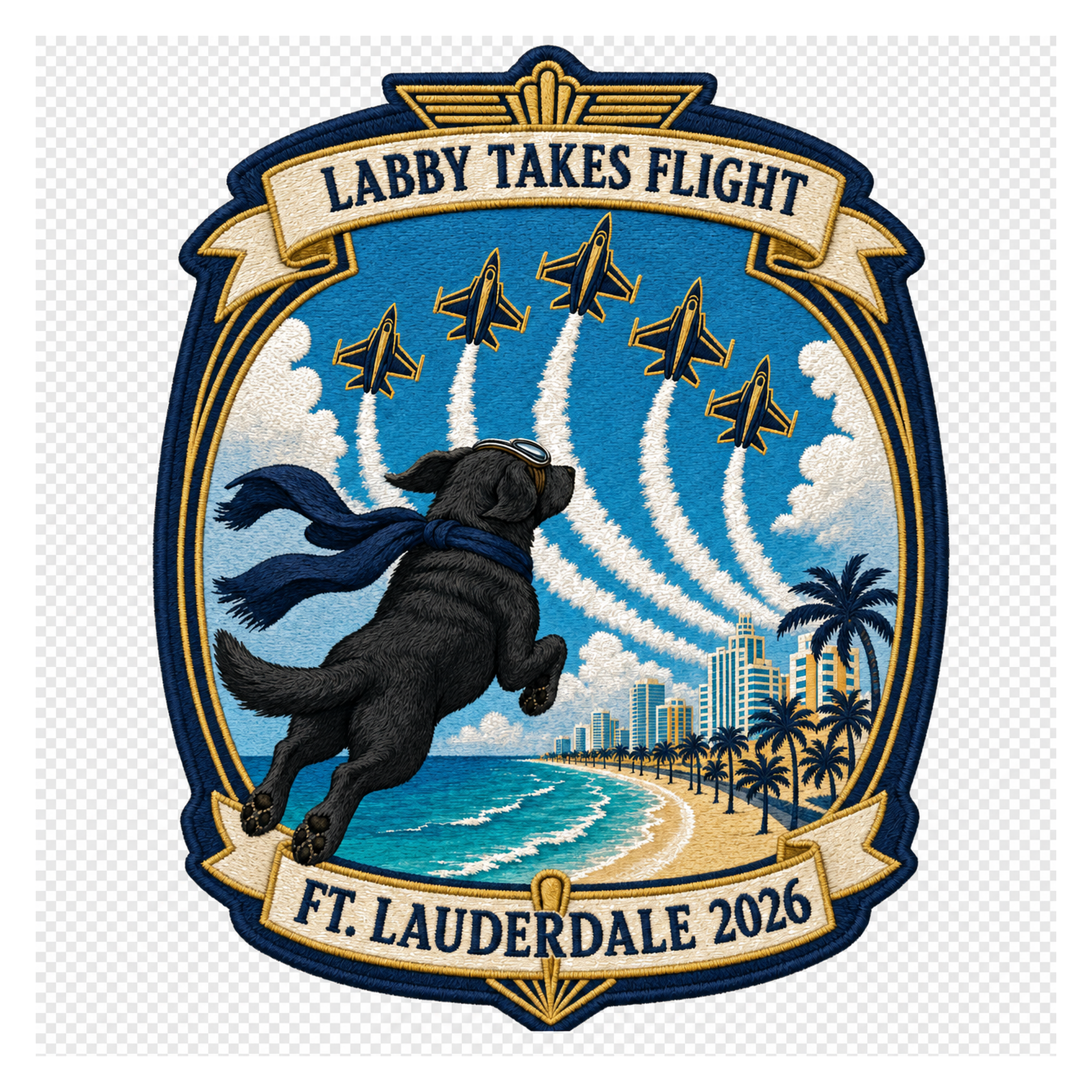 Black Lab Air Show patch